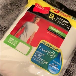 9 Tagless Hanes T-Shirts - 9 for the price of 6